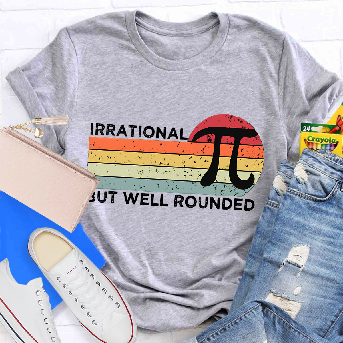 Irrational But Well Rounded Pi Day T-Shirt