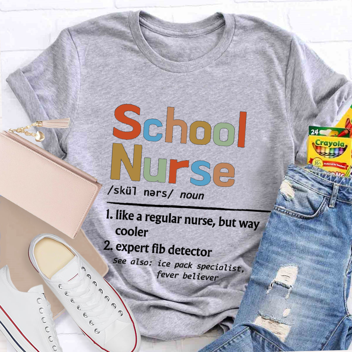School Nurse Like Normal Nurse But Way Cooler T-Shirt