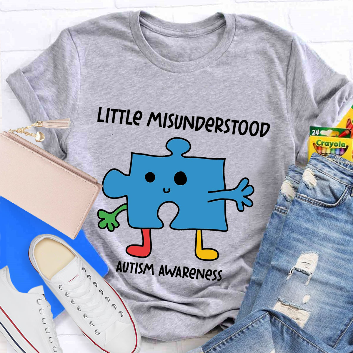 Little Misunderstood Puzzle Autism Awareness T-Shirt