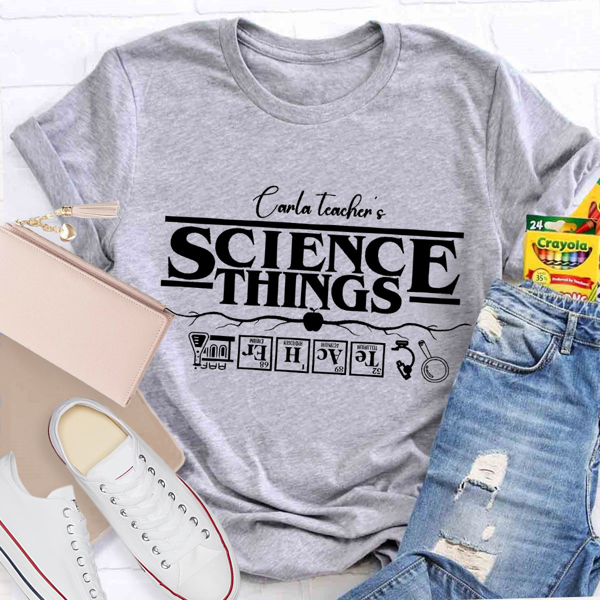 Personalized Name Teacher 's Science Things T-Shirt