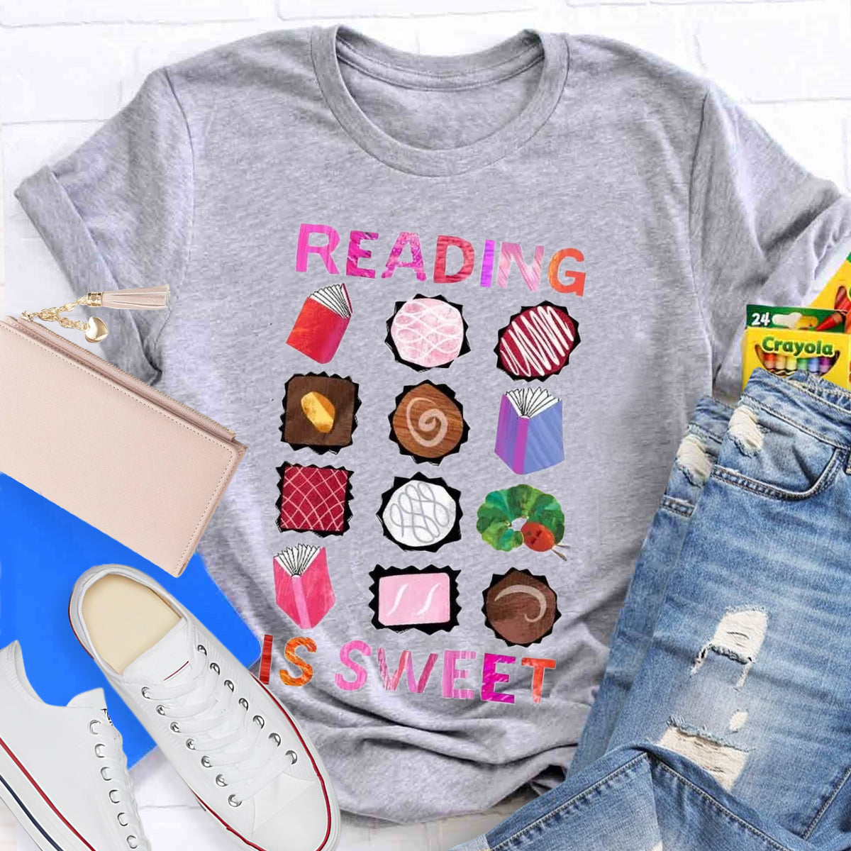 Reading Is Sweet Teacher T-Shirt