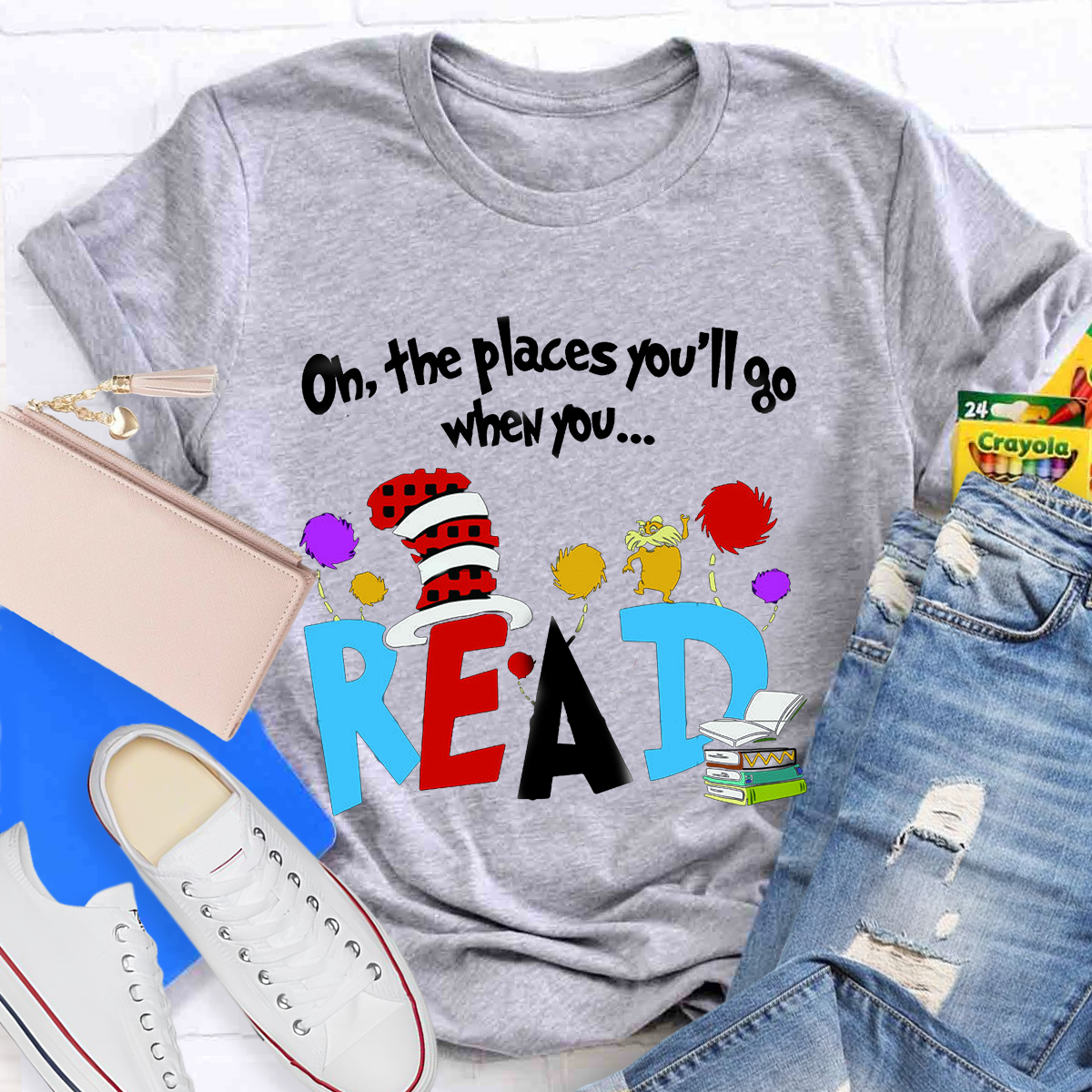 Oh The Places You'll Go When You Read Teacher T-Shirt