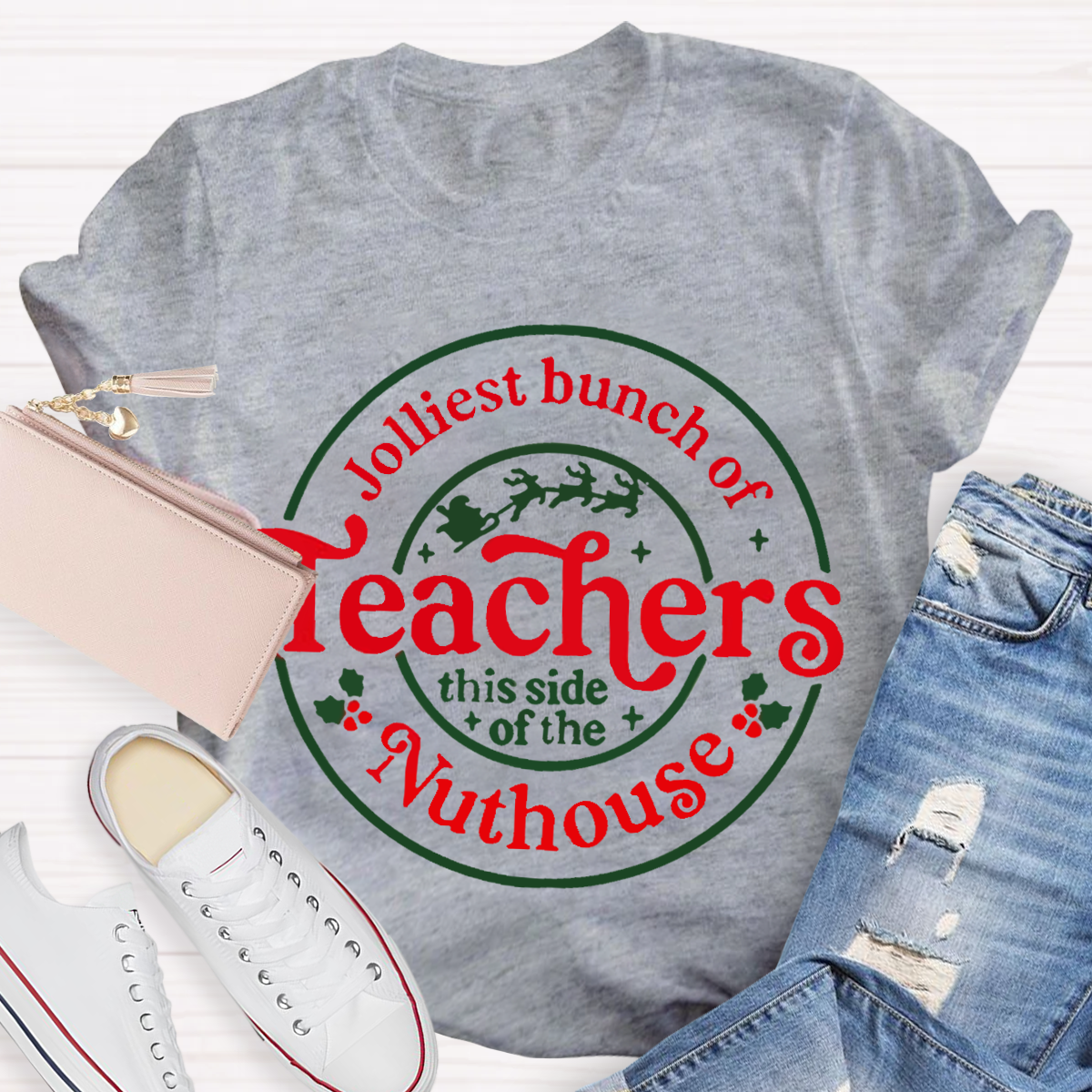 Jolliest Bunch Of Teacher T-Shirt