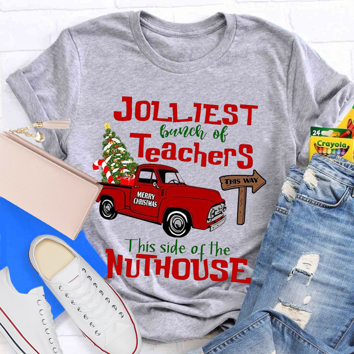 Jolliest Bunch of Teachers Teacher T-Shirt