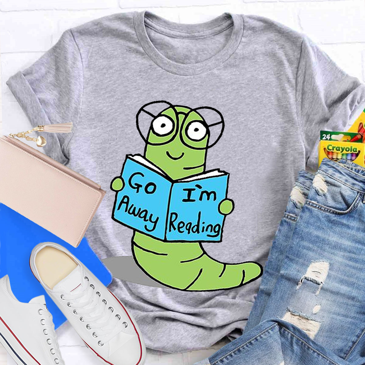 Go Away I'm Reading Teacher T-Shirt