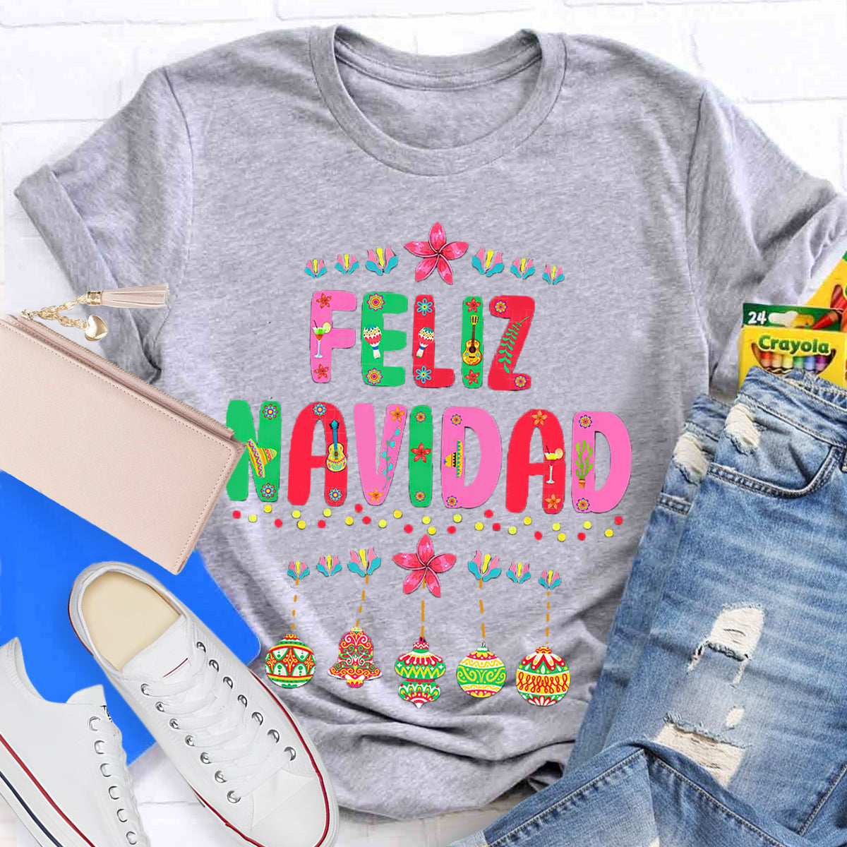 Feliz Navidad Spanish Teacher T-Shirt