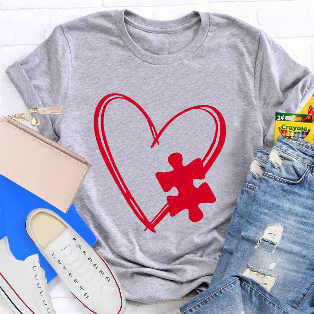 Puzzle Heart T-Shirt