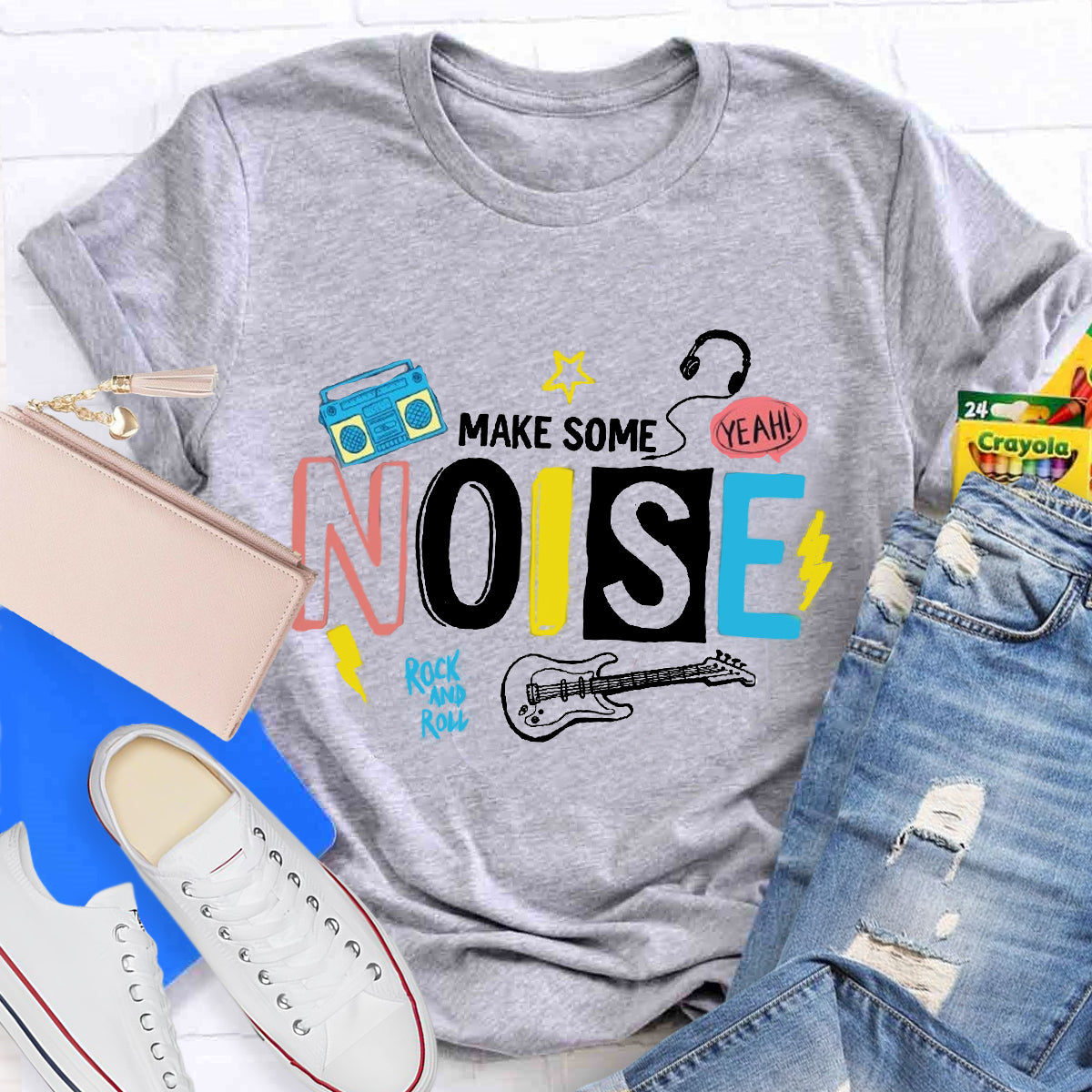 Make Some Noise Music Teacher T-Shirt