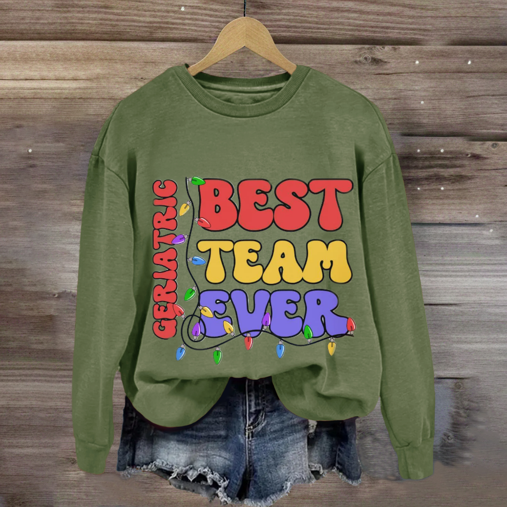 Personalized Team Name Christmas Sweatshirt