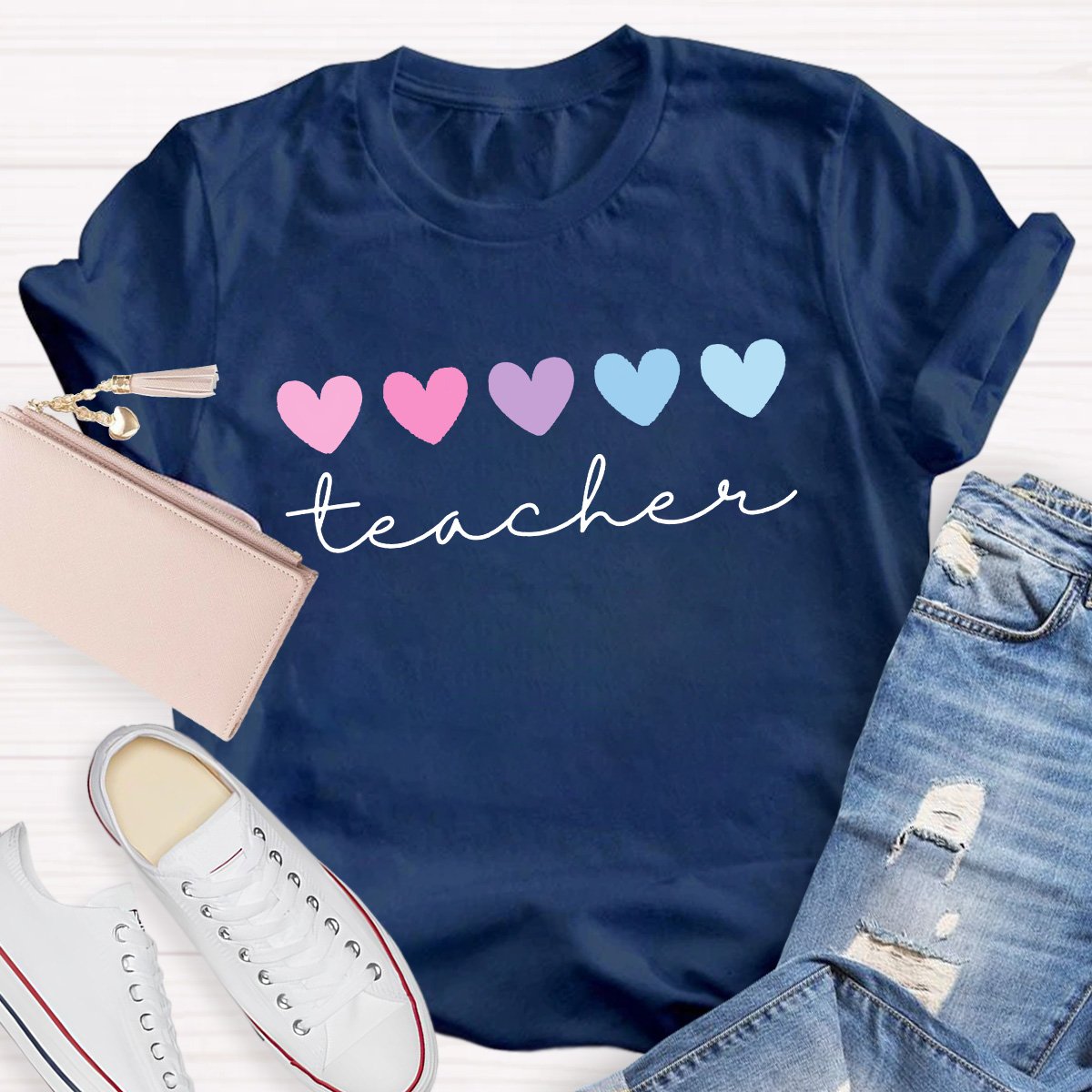 Teacher Hearts Teacher Shirt