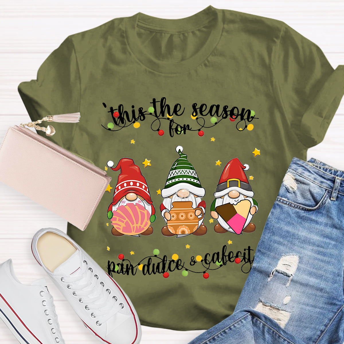 This The Season For Pan Dulce & Cafecito Spanish Christmas T-Shirt