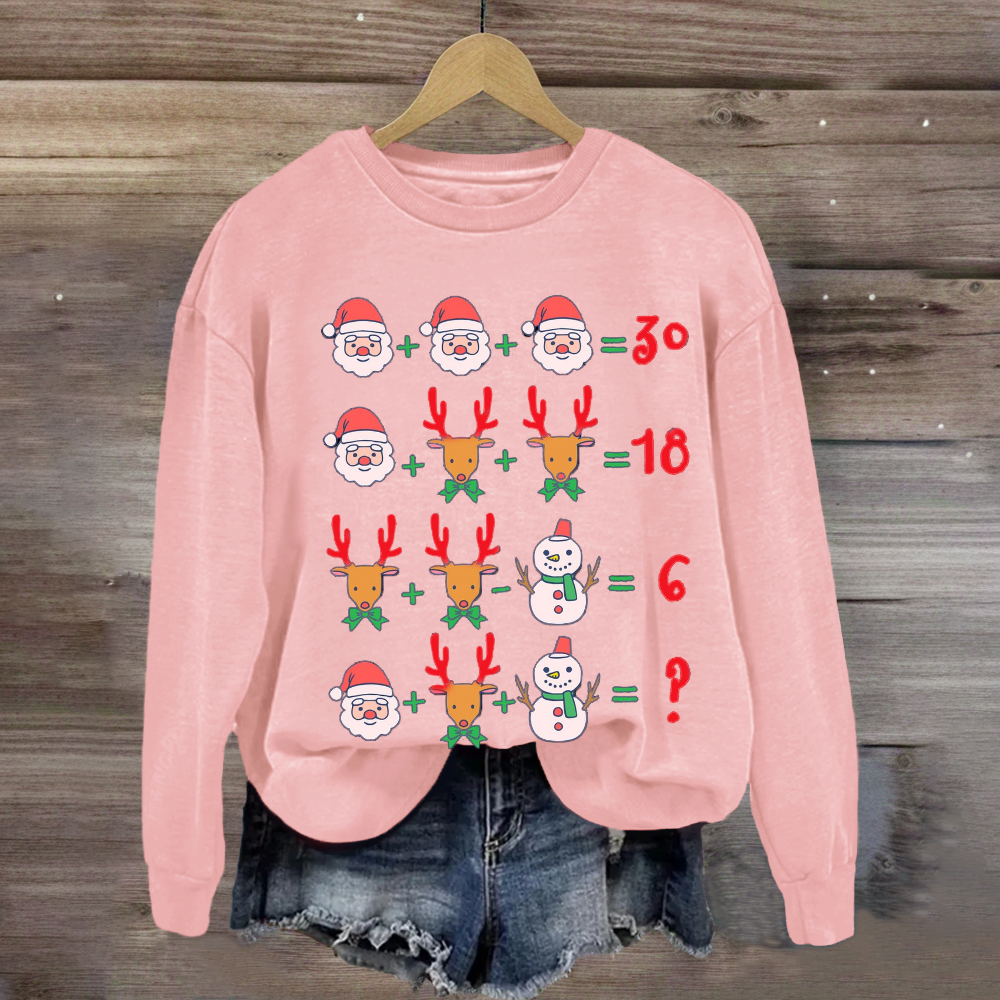 Christmas Funny Math Teacher Sweatshirt