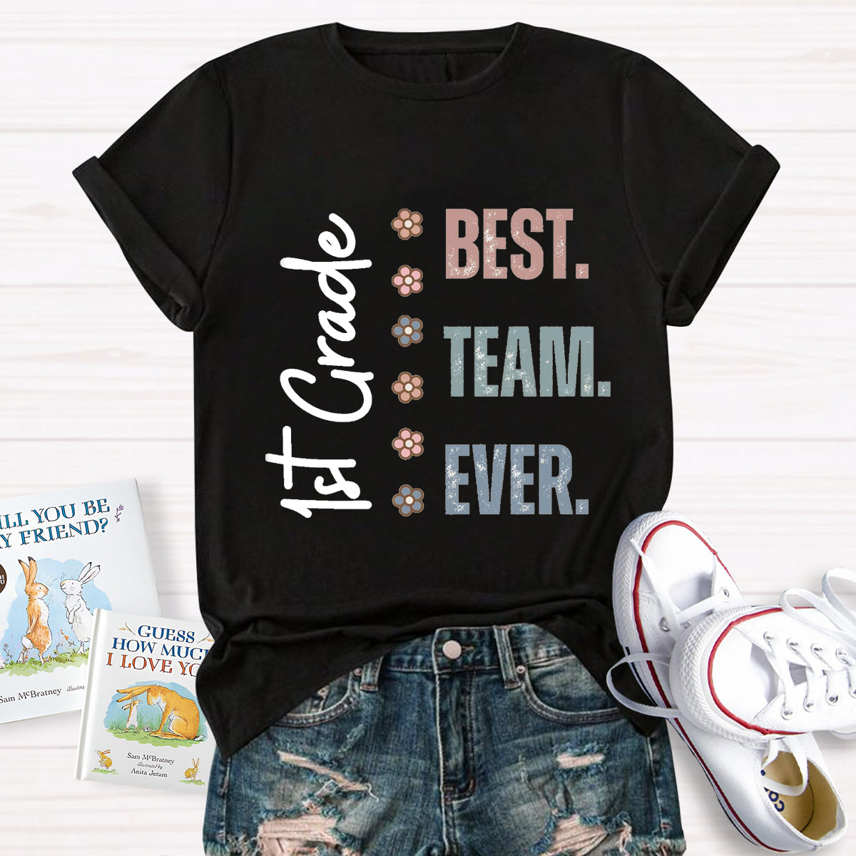 Personalized Grade Best Team Ever Teacher T-Shirt