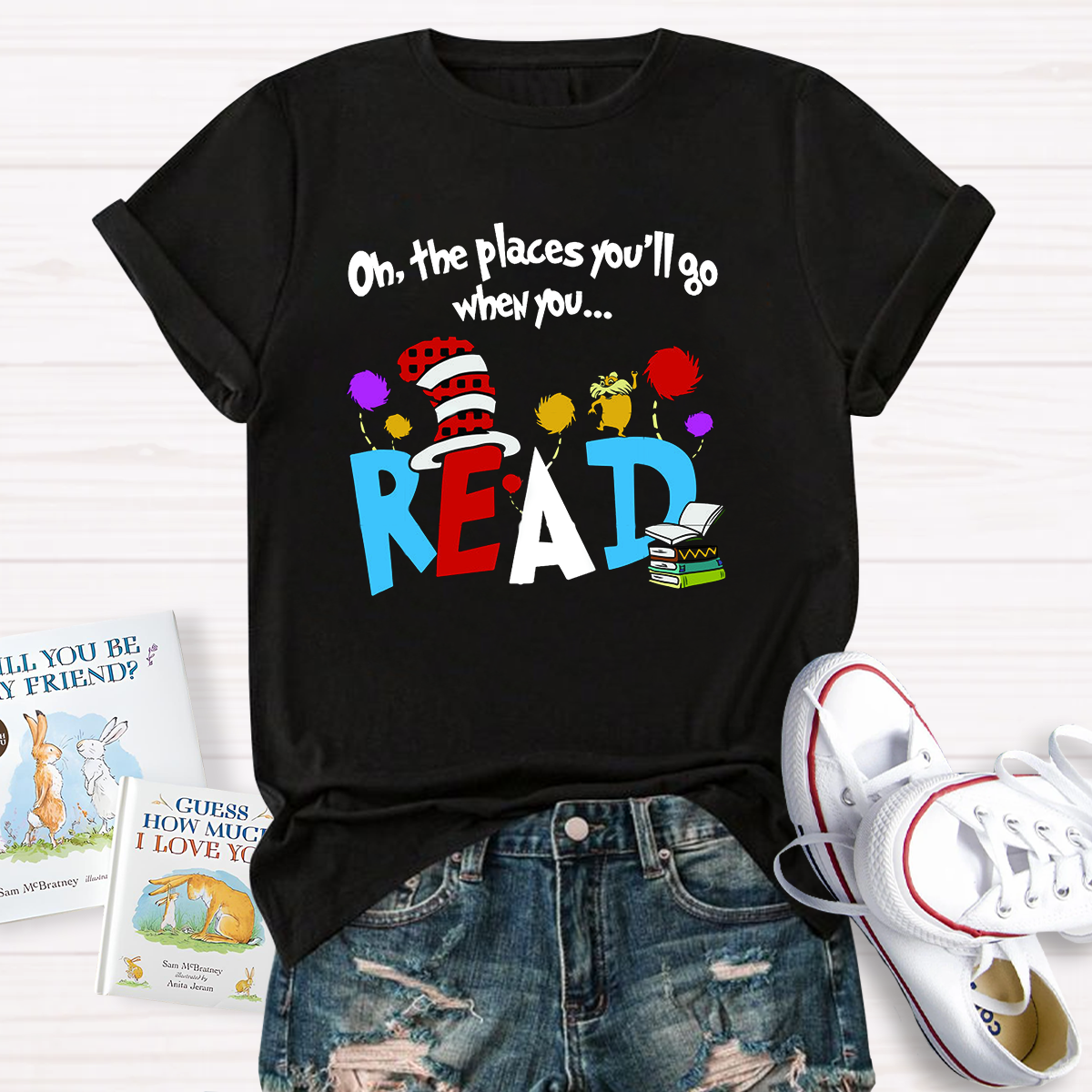 Oh The Places You'll Go When You Read Teacher T-Shirt