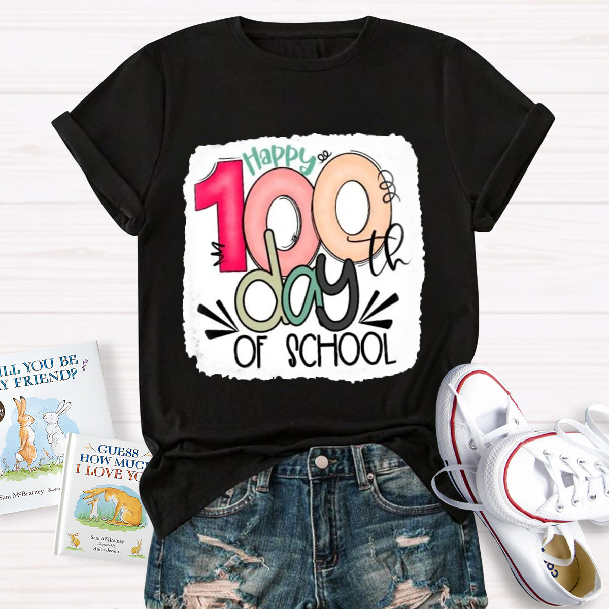 Happy 100th Days Of School Teacher T-Shirt