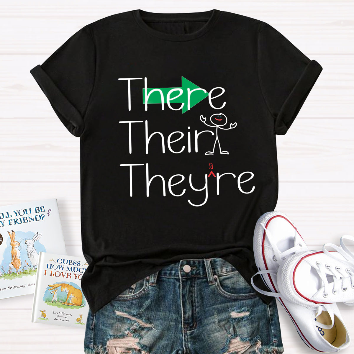 Their There They're Grammar T-Shirt