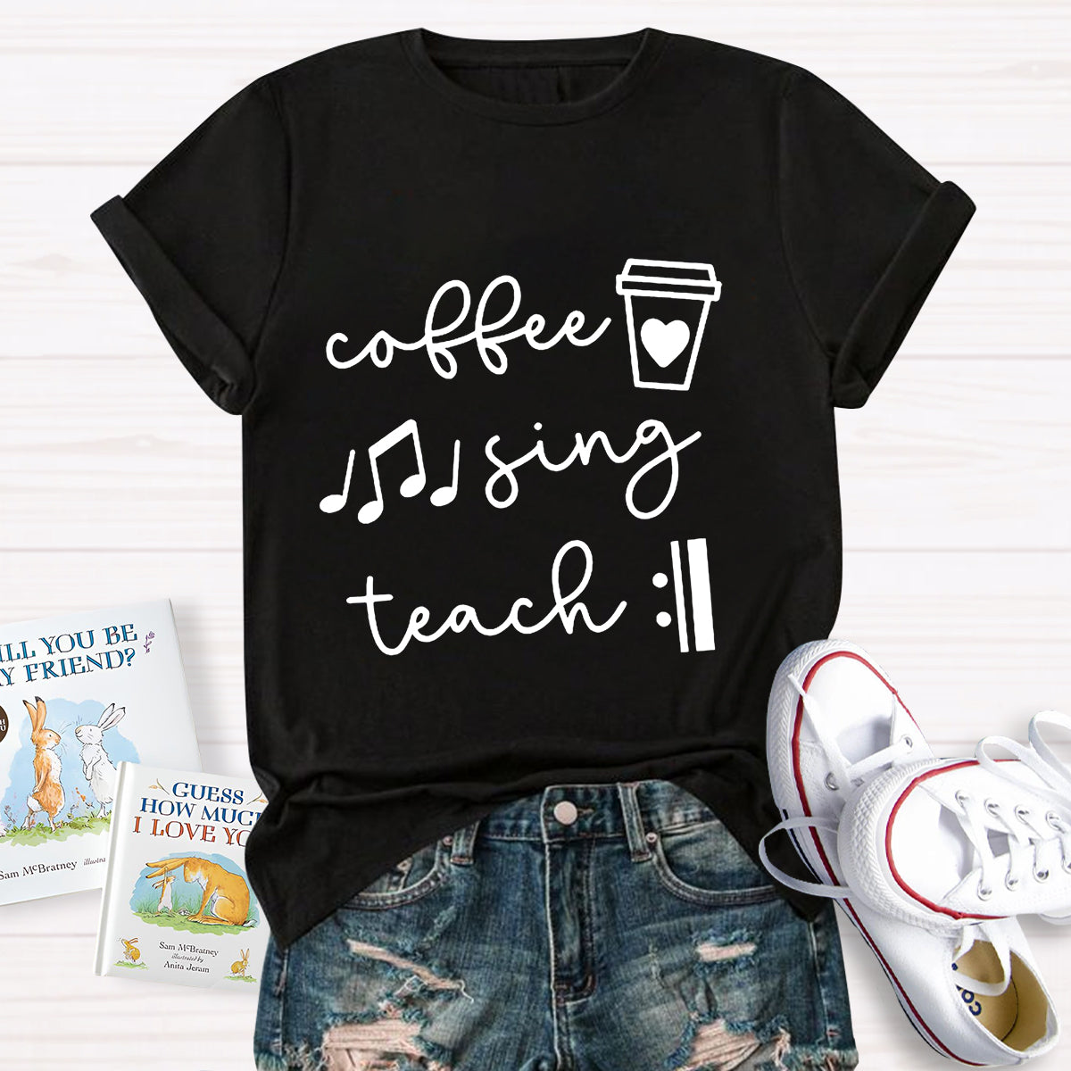 Coffee Sing Teach Teacher T-Shirt