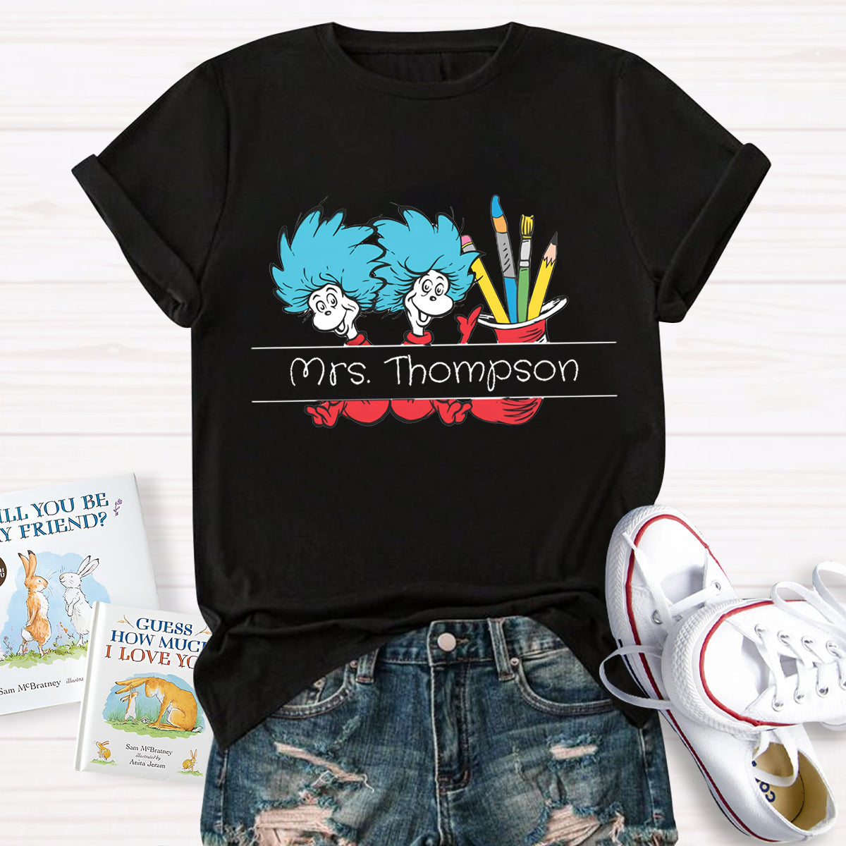 Personalized Name Reading is Magic Teacher T-Shirt