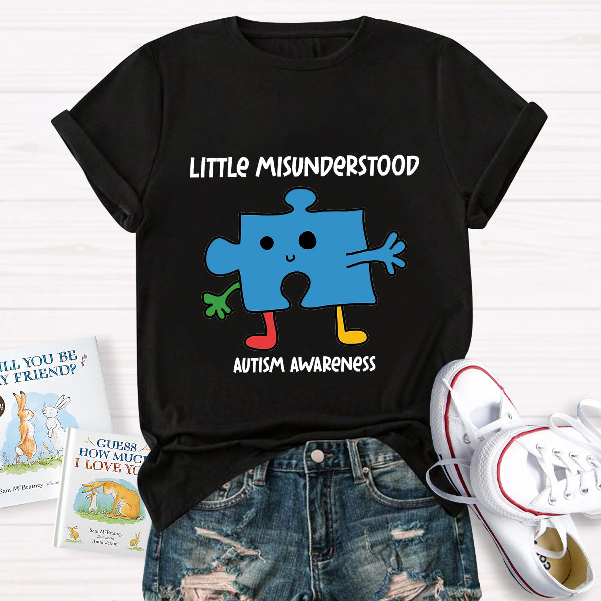 Little Misunderstood Puzzle Autism Awareness T-Shirt