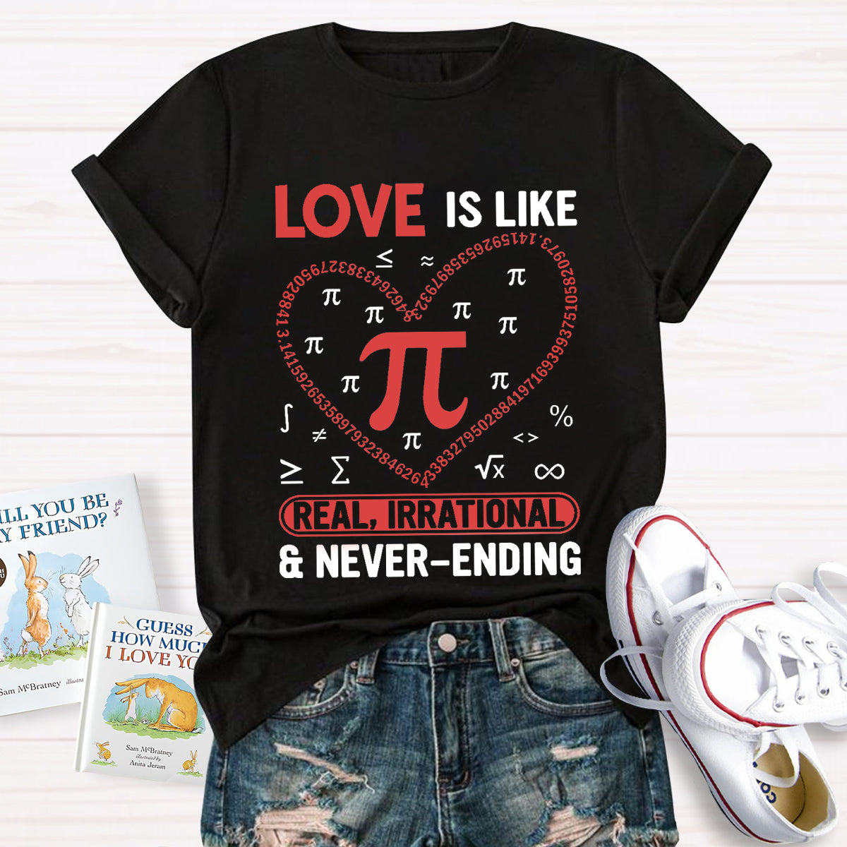 Love Is Like Pi Teacher T-Shirt