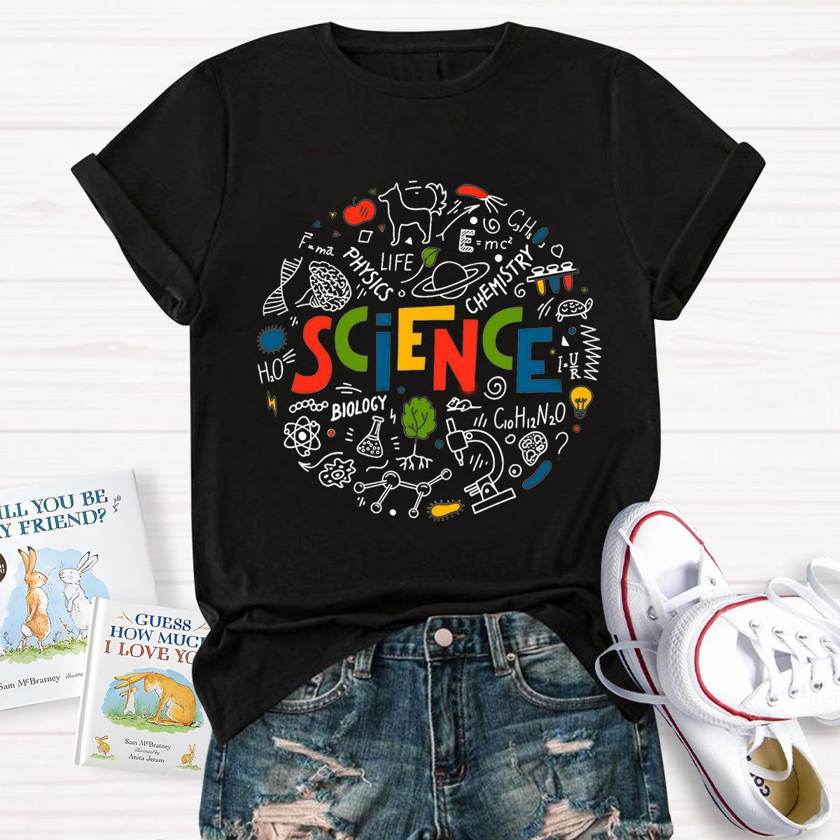 Science Chemistry Education Circle Teacher T-Shirt