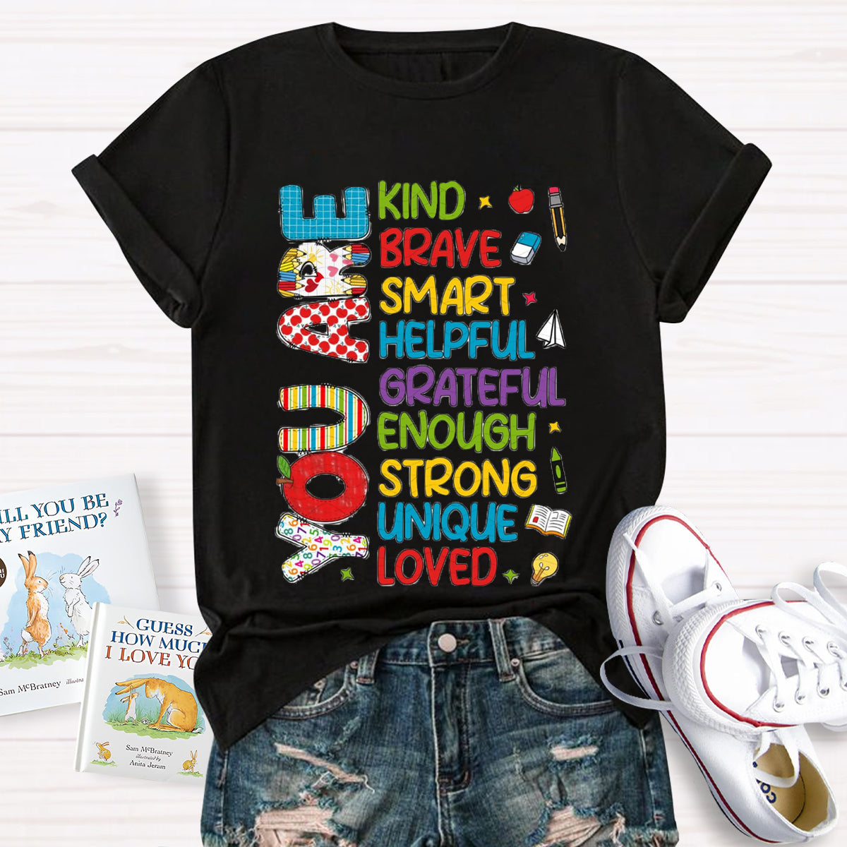 You Are Kind Brave Teacher T-Shirt