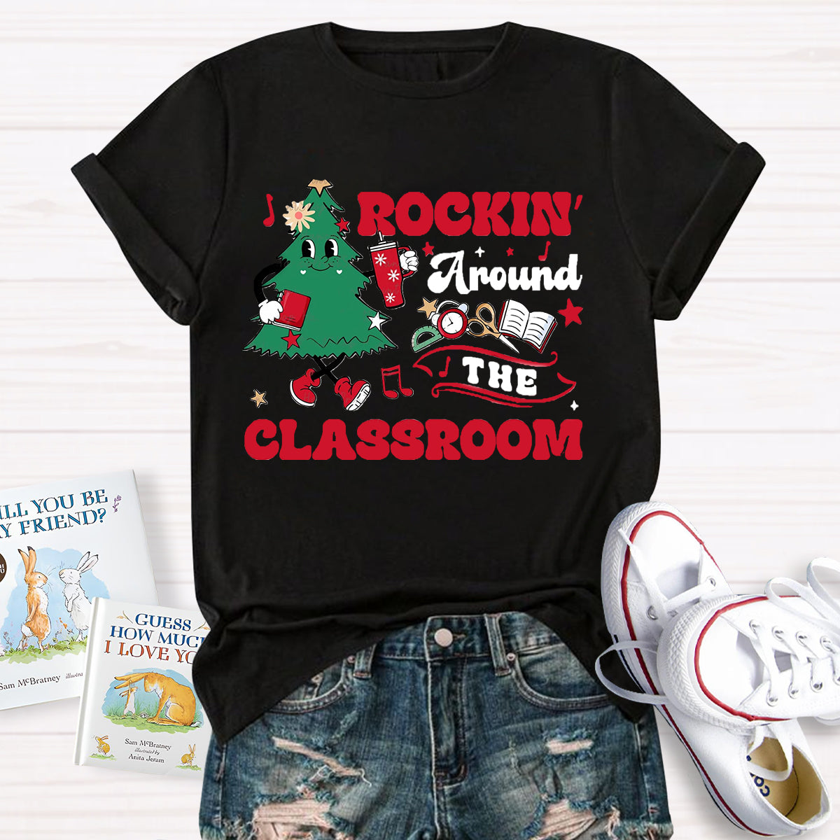 Rockin' Around The Classroom Christmas Tree T-Shirt