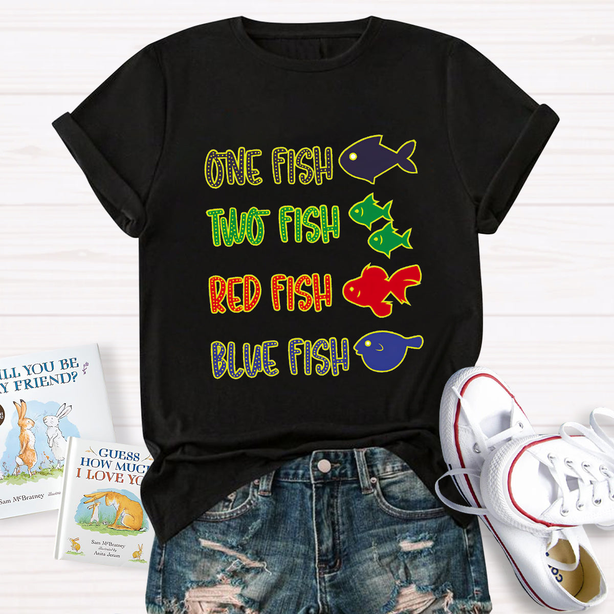 One Fish Two Fish Red Fish Blue Fish T-Shirt