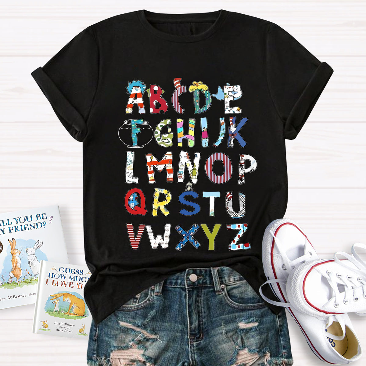 Children's Books Alphabet Teacher T-Shirt