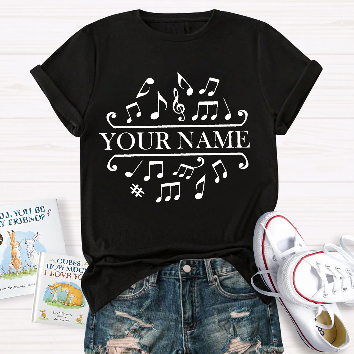 Personalized Name La La La Music Teacher T-Shirt