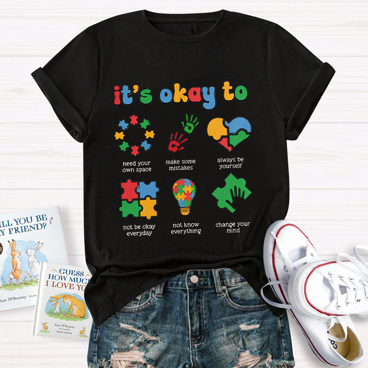 It's Okay To Always Be Yourself Teacher T-Shirt