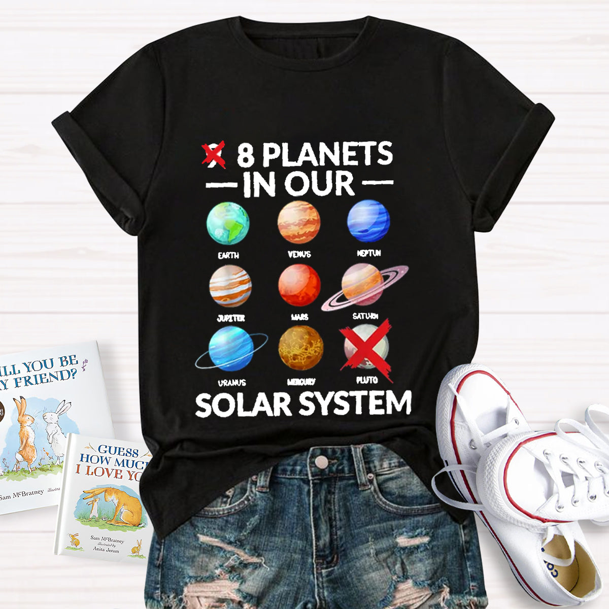 8 Planets In Our Solar System T-Shirt