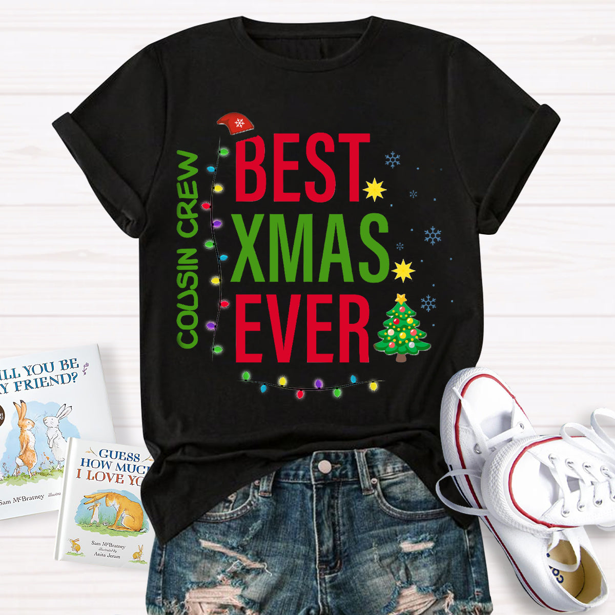 Personalized Team Name Best Xmas Ever T-Shirt