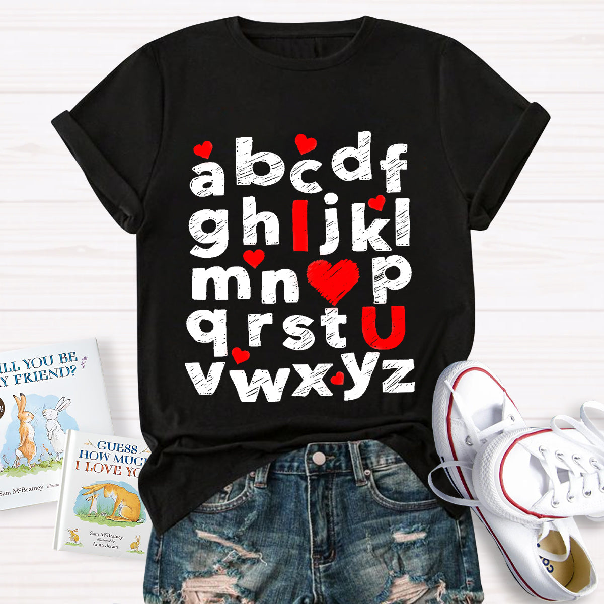 I Love You Alphabet T-Shirt