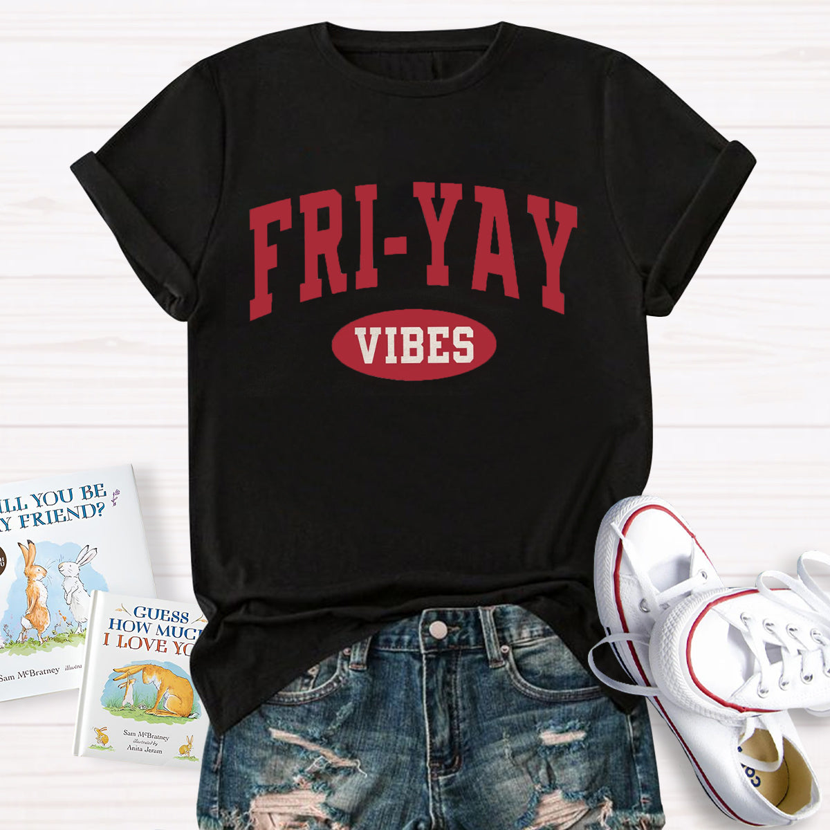 Fri-Yay Vibes Happy Friday T-Shirt