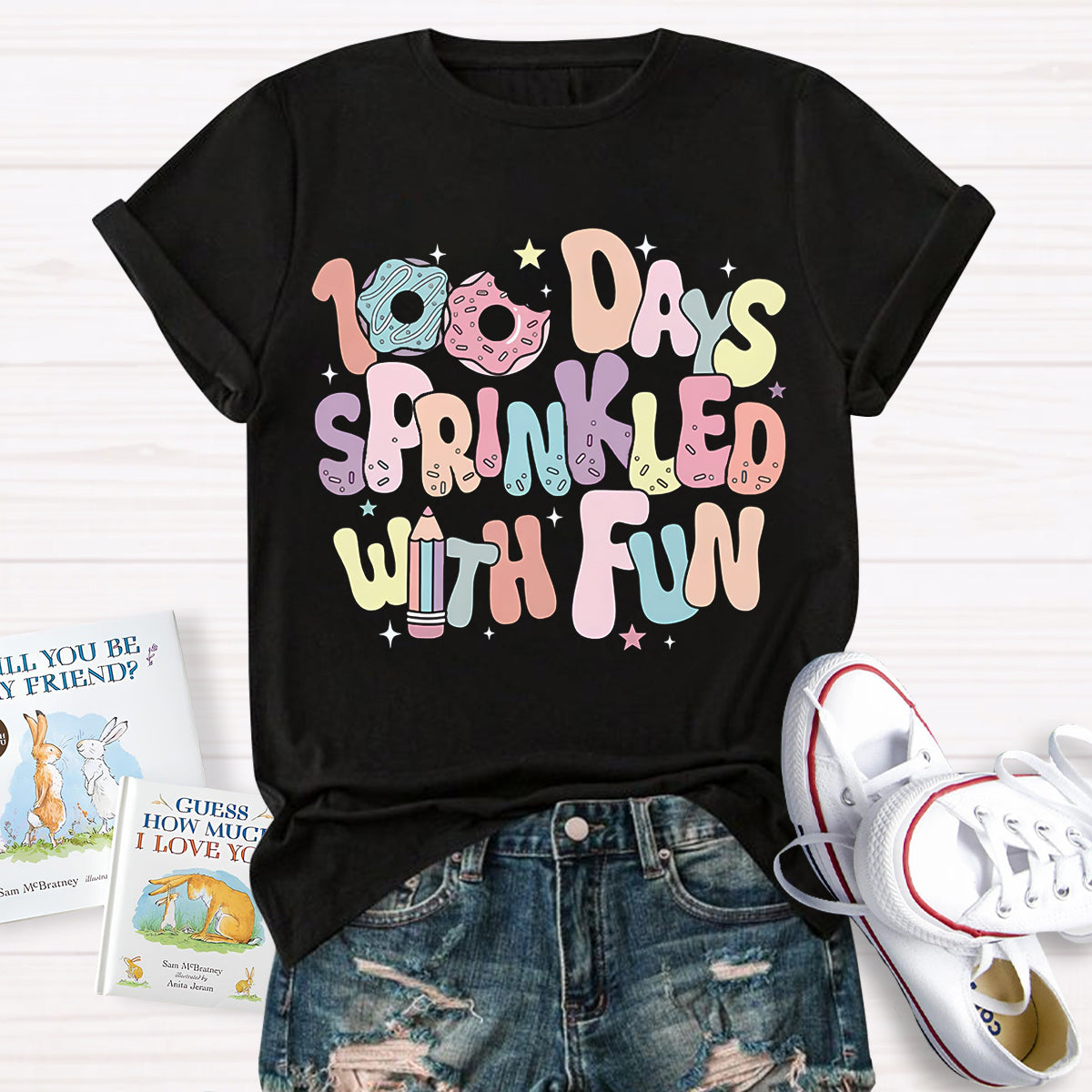 100 Days Sprinkled With Fun Teacher T-Shirt