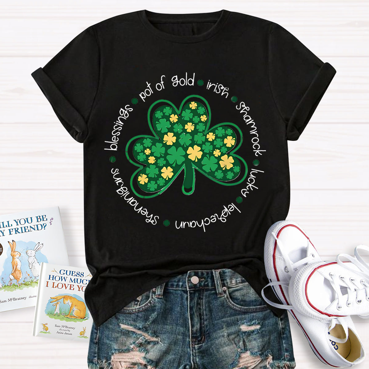 Funny St Patty's Day Shamrock Lucky T-Shirt