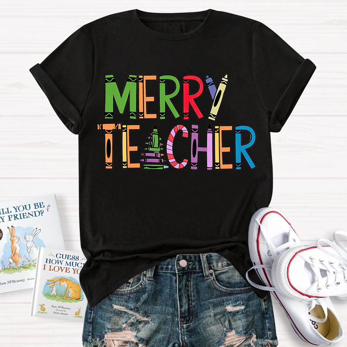 Cute Merry Christmas Teacher T-Shirt