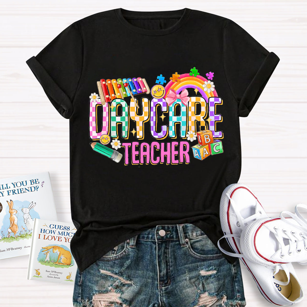 Rainbow Daycare Teacher T-Shirt