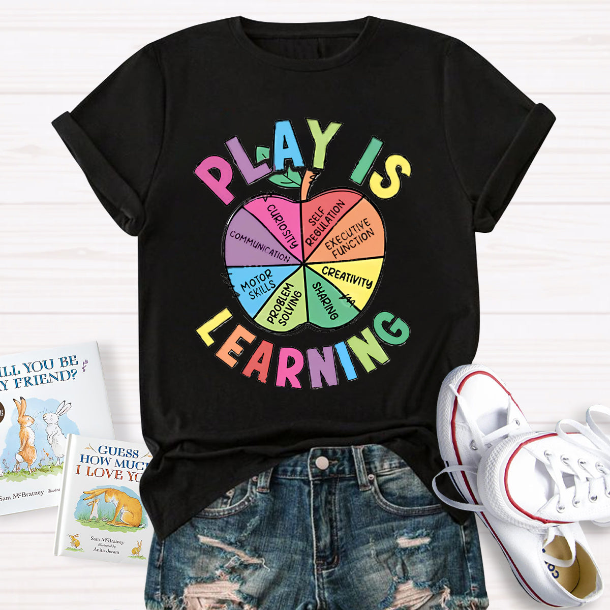 Play Is Learning Apple Teacher T-Shirt