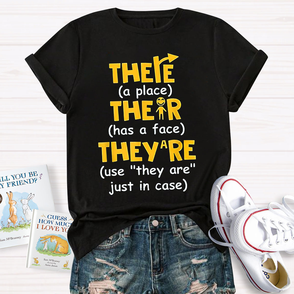 There Their They’re English Grammar T-Shirt