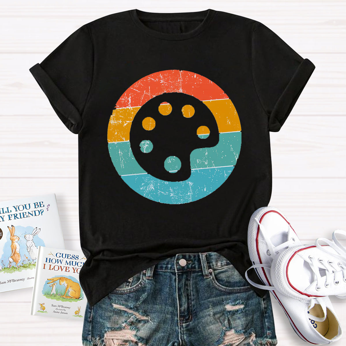 Paint Palette Art Teacher T-Shirt