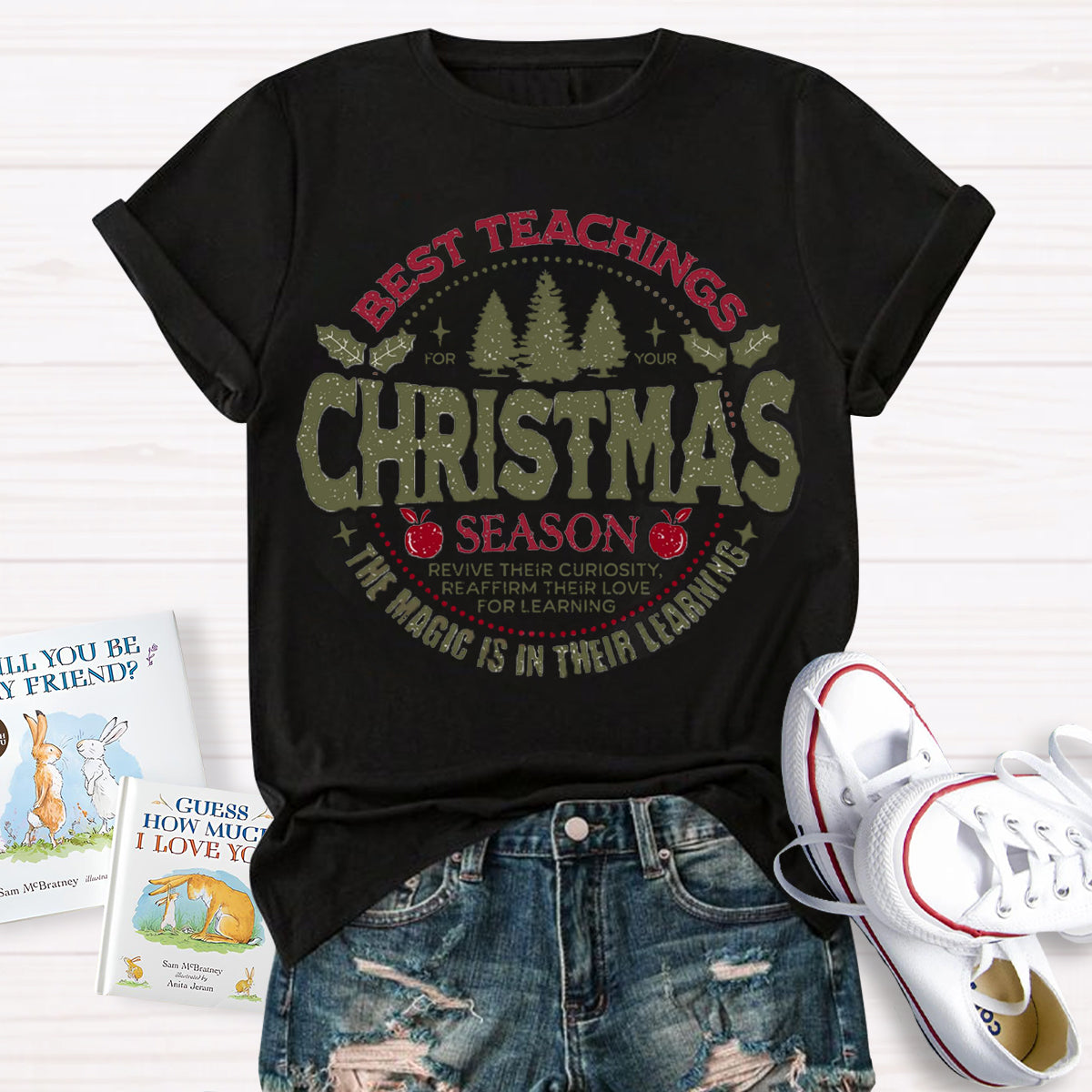 Best Teacher Christmas Season T-Shirt