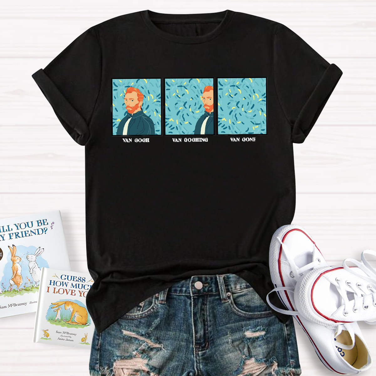 Van Gogh Van Going Van Gone Art Teacher T-Shirt