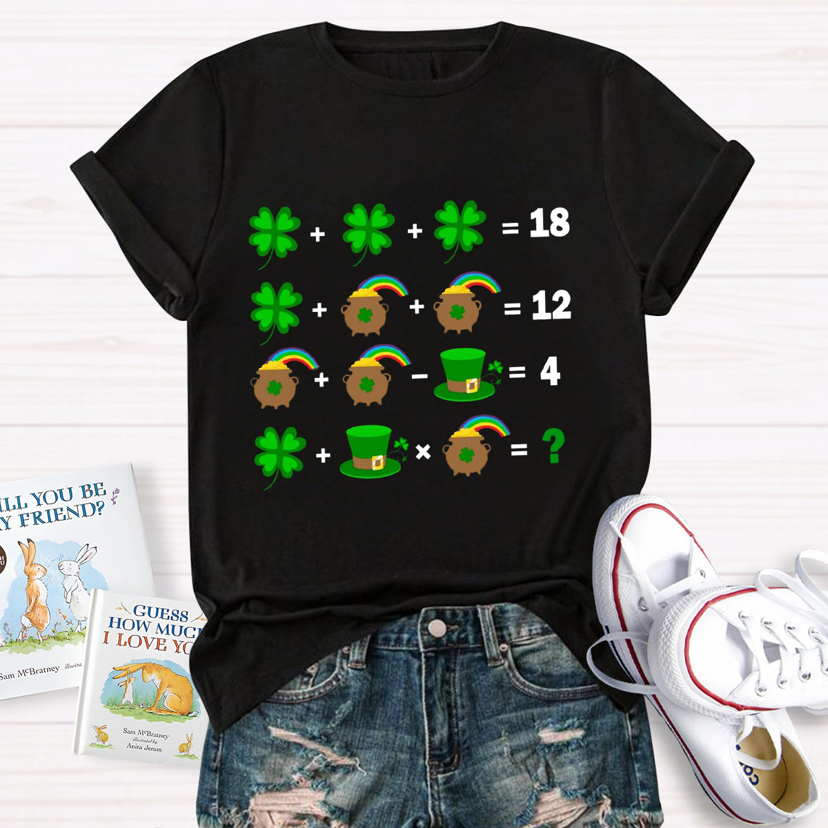 Math Teacher St Patrick's Day T-Shirt