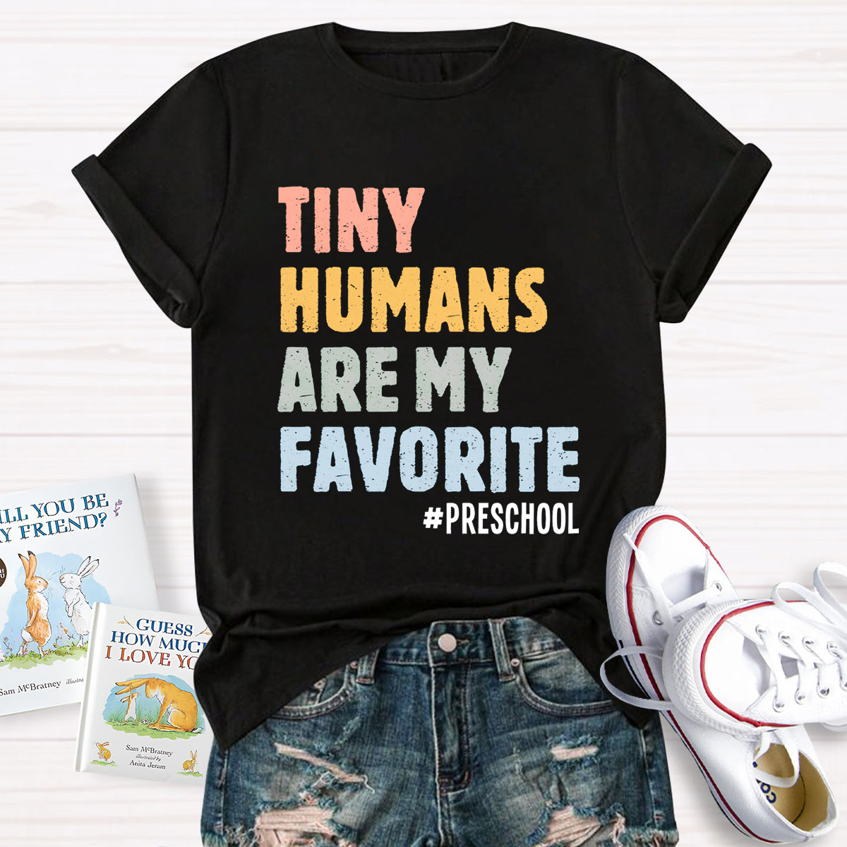 Personalized Grade Tiny Humans Are My Favorite T-Shirt