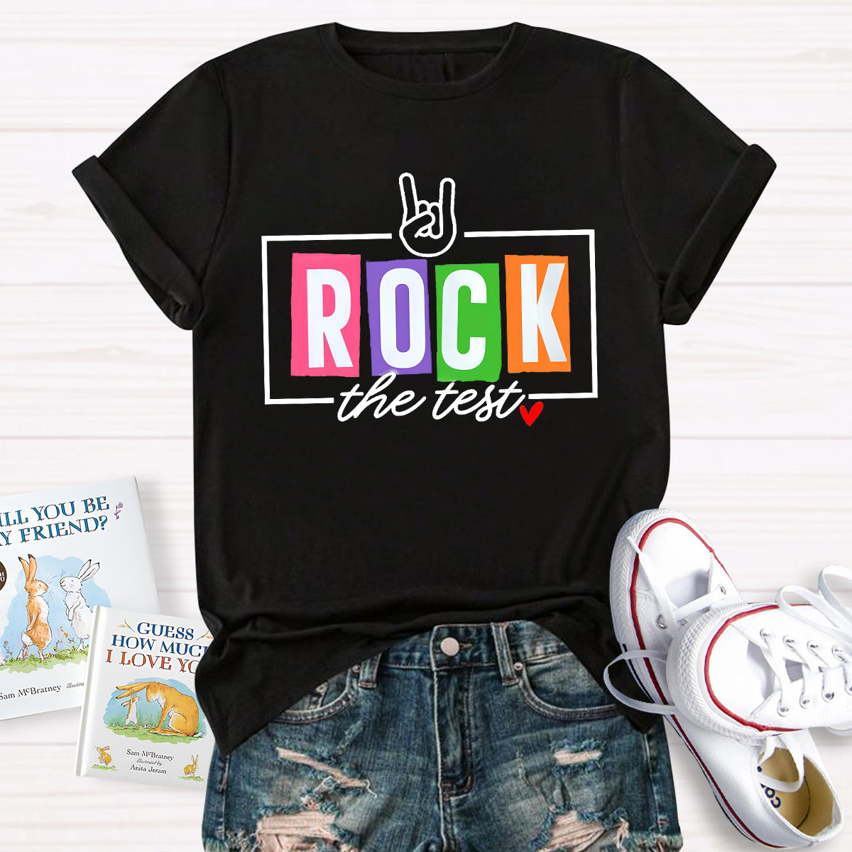 Rock the Test Teacher T-Shirt