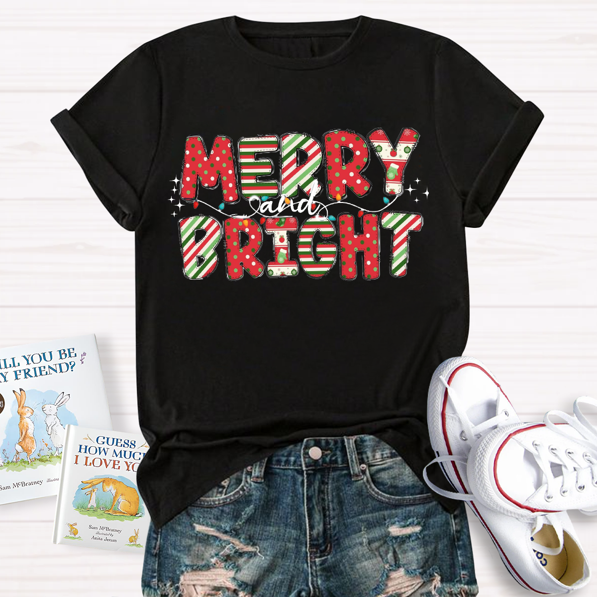 Merry And Bright Dot T-Shirt