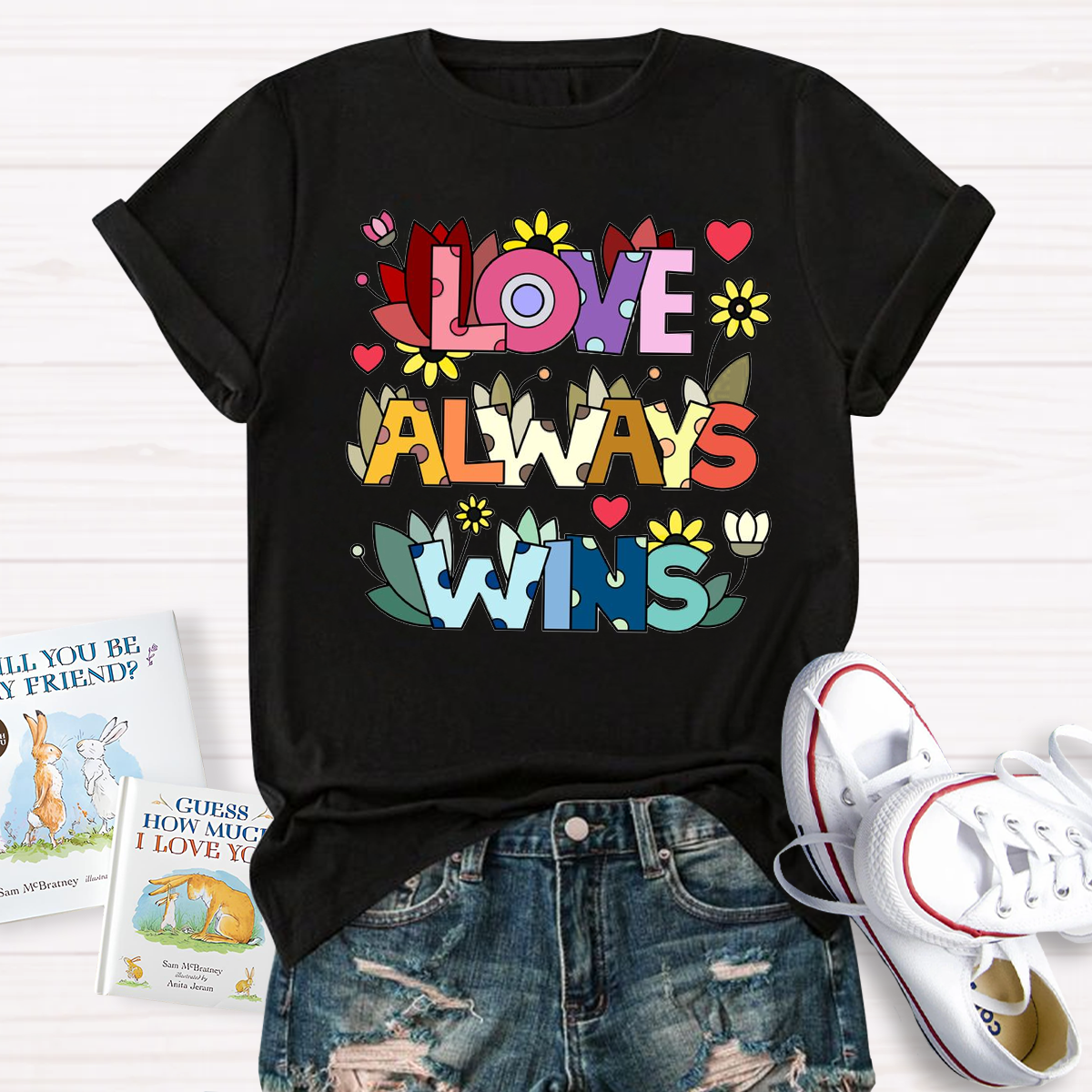 Love Always Wins Floral T-Shirt