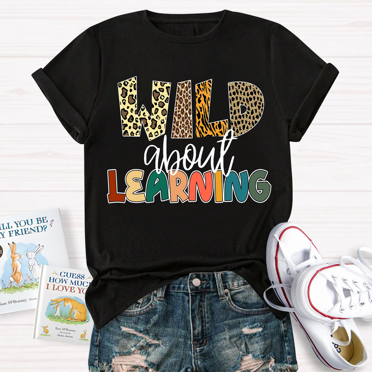 Wild About Learning Teacher T-Shirt